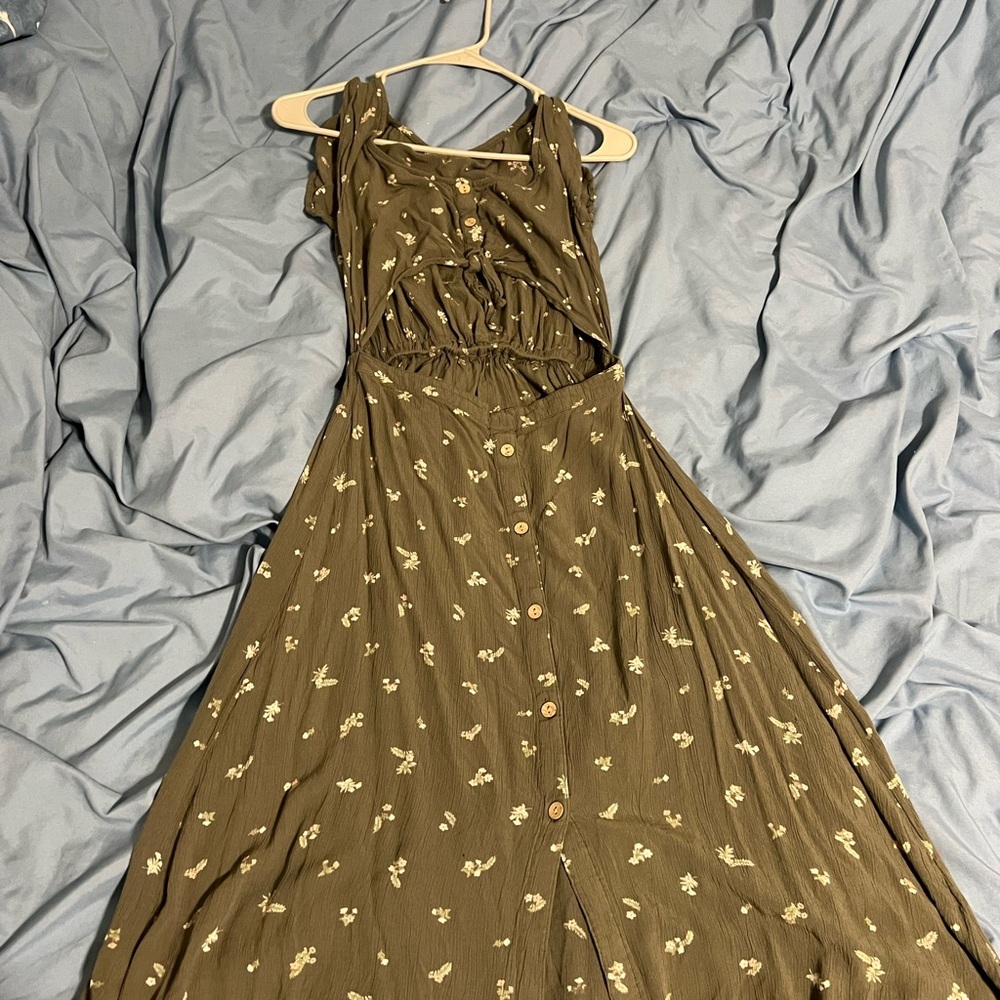Arizona Jean Company Green Halter Sundress